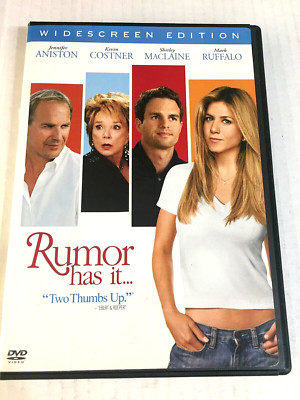 Rumor Has It Widescreen Kevin Costner DVD Ships Same Day With Tracking