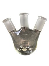 KIMBLE KIMAX 250mL 3-Neck Round Bottom Flask Angled 20° 24/40 606020-0624