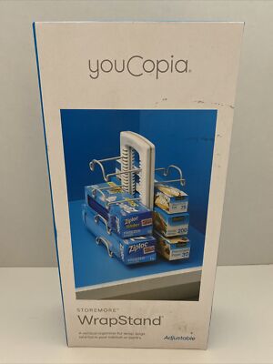 Wrap Foil Bags Organizer,  Adjustable Wrap Stand Kitchen , YouCopia Storemore