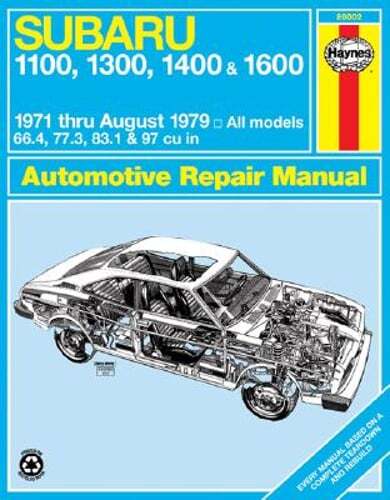 Subaru 1100, 1300, 1400 & 1600 (71 - 79) by J. H. Haynes: Used