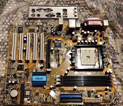 ASUS K8N-E Socket 754 AMD Motherboard + CPU + 3xMemories