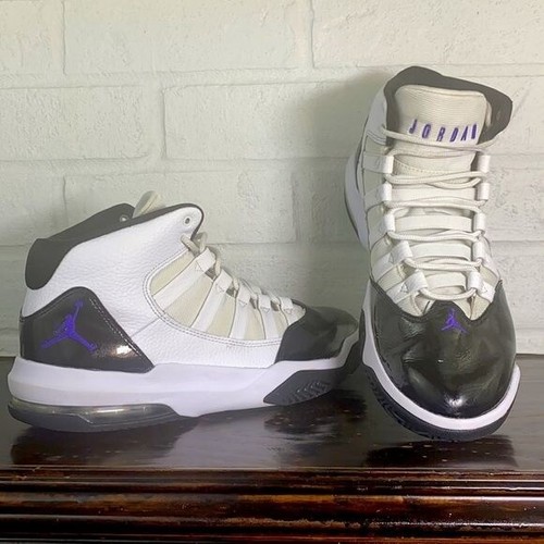 Nike Jordan Max Aura GS 5.5Y Basketball Shoes White Black Concord  AQ9214-121 | 883212008671 - Nike shoes Max Aura - White Dark Concord-Black  | SporTipTop