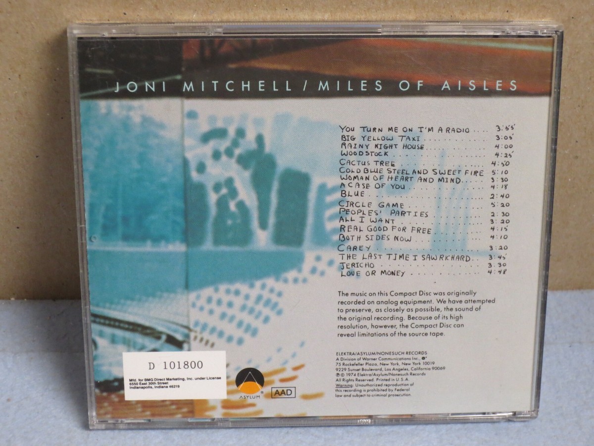 Joni Mitchell - Miles Of Aisles ( CD - 1974 / 19?? - Asylum 202-2