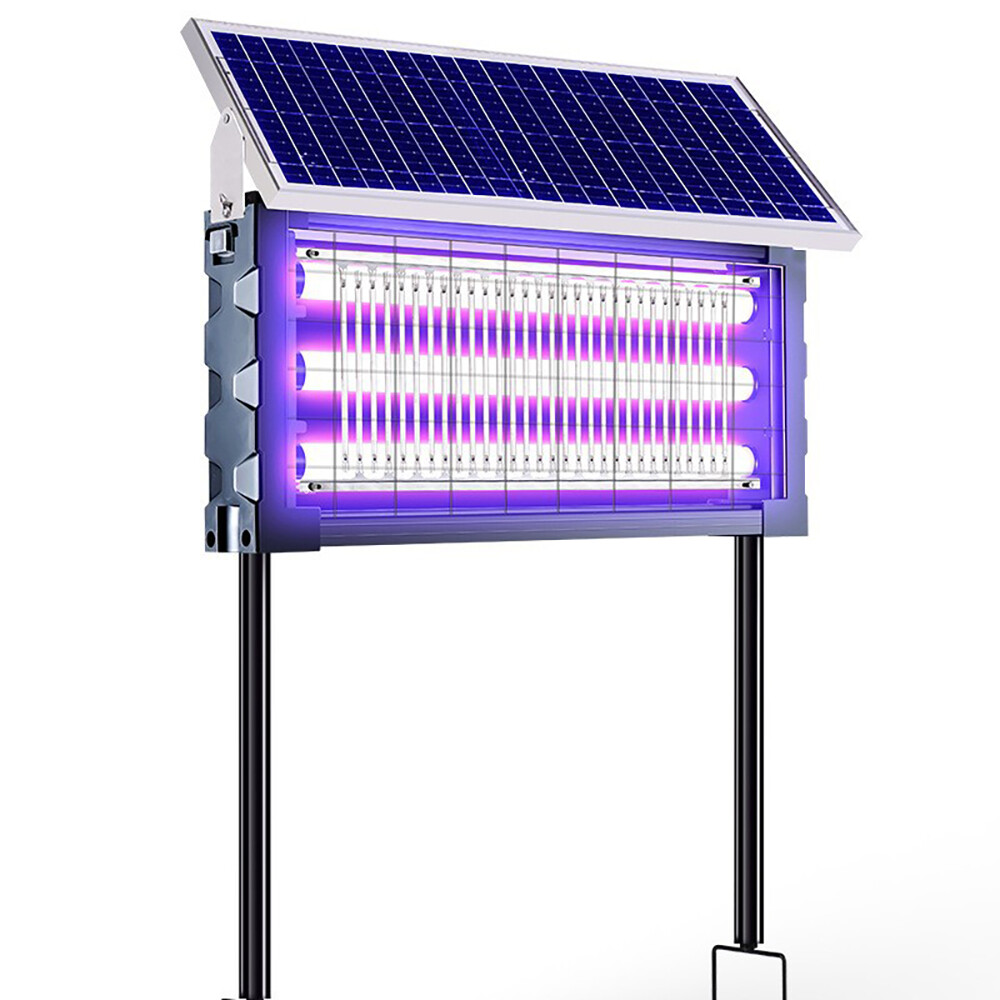 Solar Powered Bug Zapper – Outdoor Mosquito & Fly Killer – 4500V, Rechargeable, Waterproof