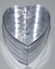 Create a Craft Heart Shaped Stackable Keepers  4 Storage Sections  3 x 6 NEW 