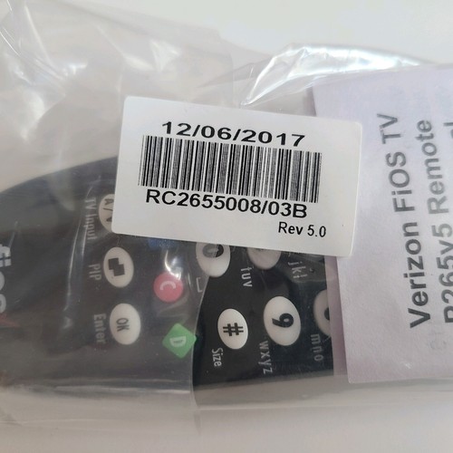 Verizon FiOS TV DVR STB Set-Top Box Remote Control RC2655008/03B SEALED Unopened - Picture 3 of 7