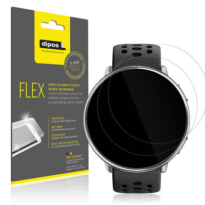2x 3D Full Cover Schutzfolie für Amazfit Active 2 Panzerfolie Anti-Shock
