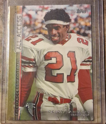 Topps Field Access 2015 Deion Sanders Falcons All Access Gold AAA-DSA /75