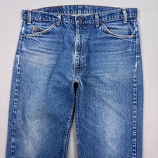 Vintage Levis Jeans Mens 36x29 Blue 80s Orange Tab Made USA 505 Talon Tag38x32