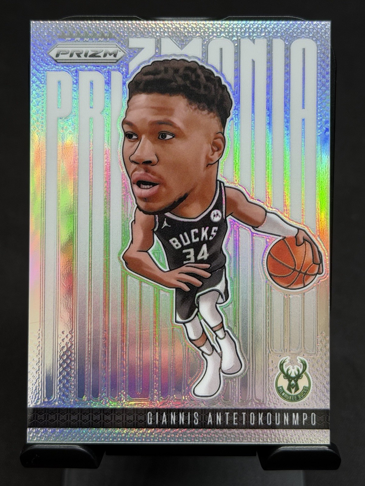 2024-25 Panini Prizm #18 Prizmania Silver Giannis Antetokounmpo SSP