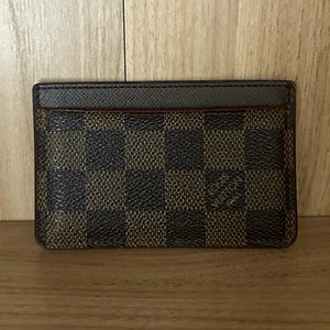 Louis Vuitton Damier Ebene Check Brown Cardholder