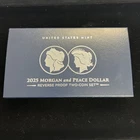 2025 Morgan & Peace Dollar Two-Coin Reverse Proof Set - Beautiful - No Reserve!