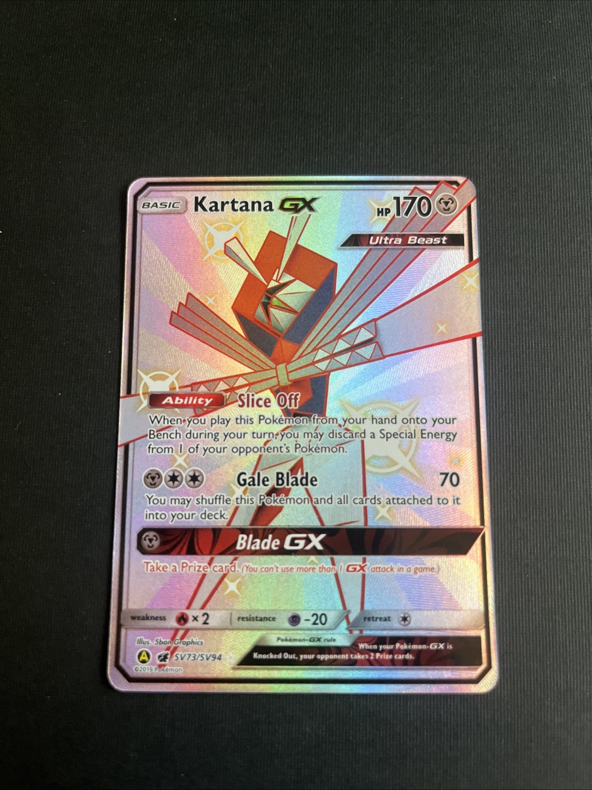 Kartana GX SV73/SV94 Hidden Fates: Shiny Vault Holo