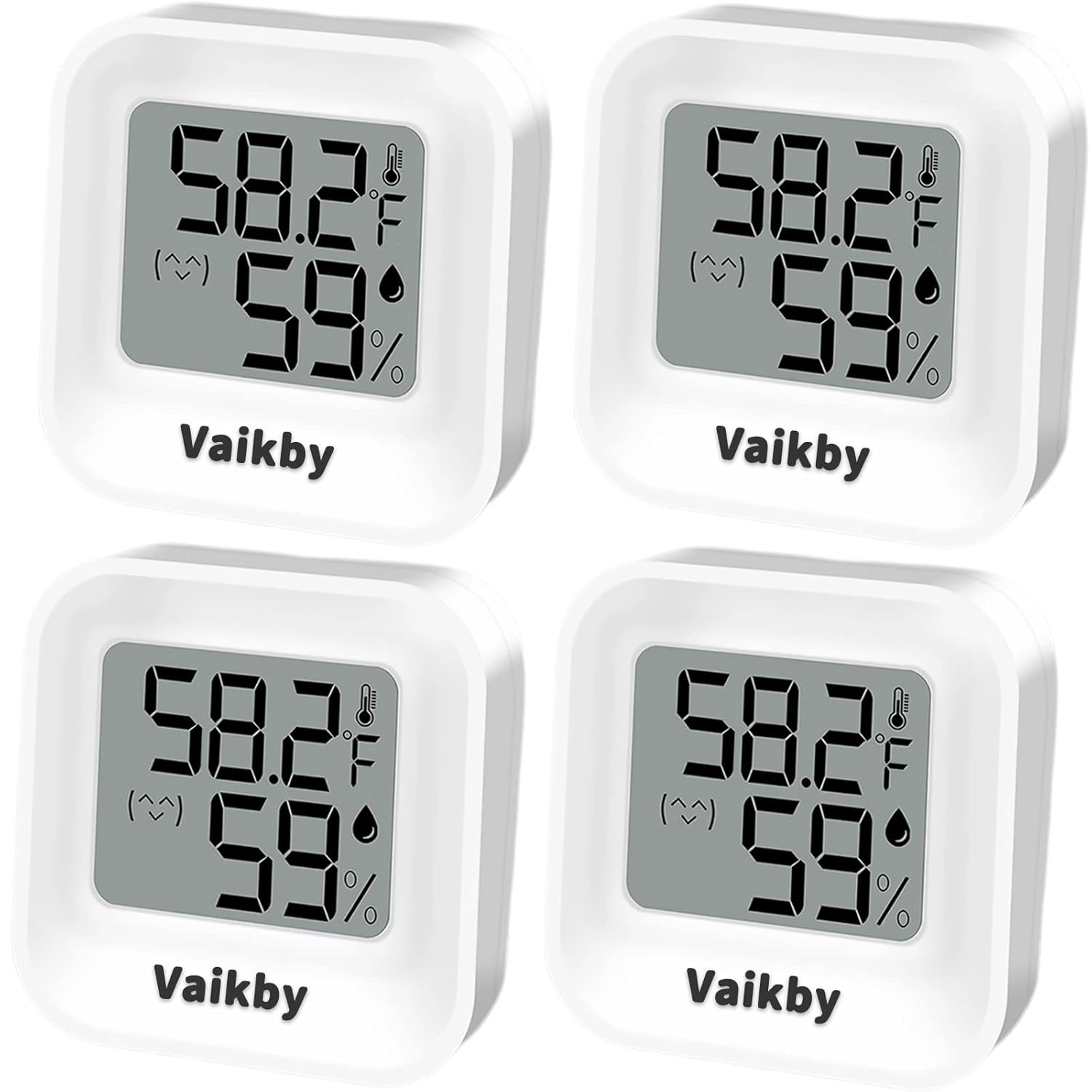 Indoor Humidity Meter Hygrometer 4Pack, Room Thermometer for Accurate Room Tempe