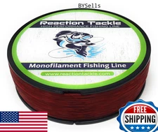 Reaction Tackle Monofilament Fishing Line - Strong, Abrasion-Resistant Nylon Mon