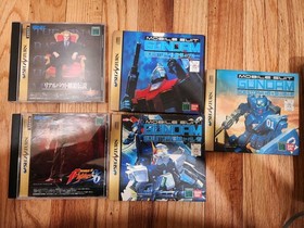 Sega Saturn White Console with 5 Games