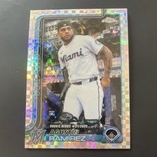 Topps 2025 Chrome Update X-Fractor Agustin Ramirez Rookie #USC38 Marlins