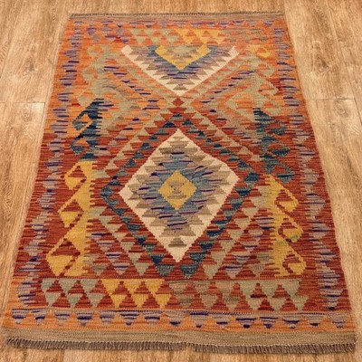Teppich KELIM ORIGINAL Farbe: Multi; Größe: 97x140 cm | Handgearbeitet