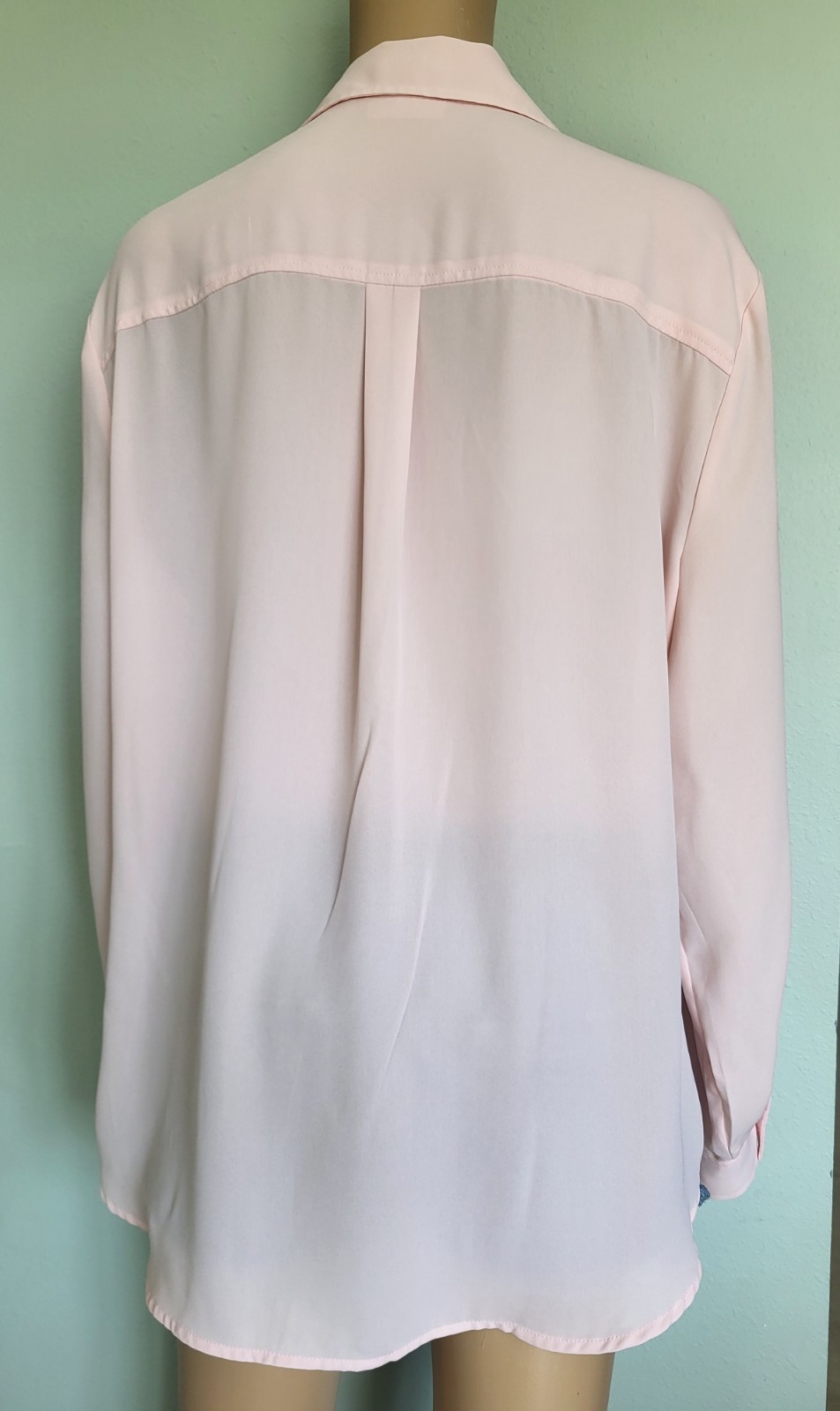 New York And Company Bottom Up Shirt Pink Size XL