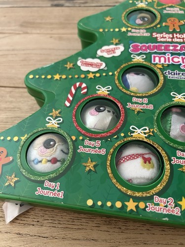 Squeezamals Holiday Micro Advent Calendar Claire’s Exclusive 12 Days Christmas - Picture 2 of 7