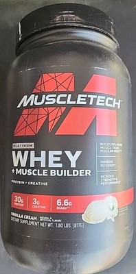 1 MuscleTech Whey + Muscle Builder 30G Protein Powder, Vanilla Cream 12/26