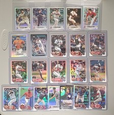 Topps Chrome Refractors Baseball - Altuve, Darvish, Bellinger 22 Card Lot