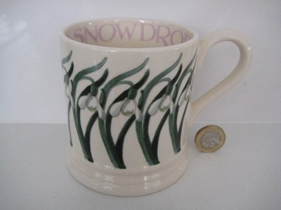 EMMA BRIDGEWATER SCHWAMMWARE STAR VATER DESIGN HALBES PINT TEE KAFFEEBECHER ENGLAND