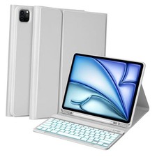 for iPad Pro 12.9 Case with Keyboard 5/6th Gen  iPad Air 13 inch Gray