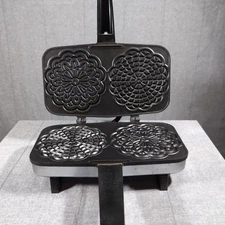 Vitantonio Pizzelle Chef 300 Italian Cookie Maker Non-Stick Baker TESTED VINTAGE