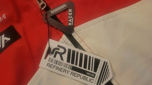 XL Motorcycle Jacket Red White Route 66 Tokyo Biker Men's image 7
