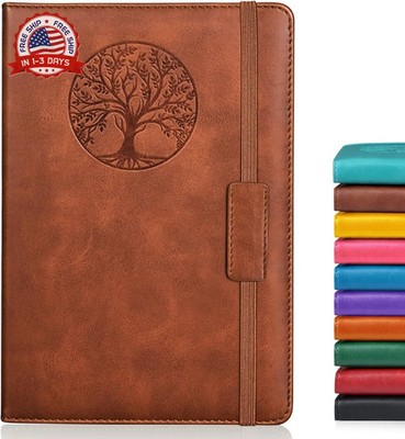 Biuwory Blank Journal Notebook for Women Men, Hardcover Leather Sketchbook 5.7''×