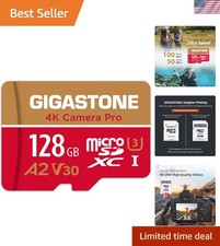 Ultra HD 4K Micro SD Card 128GB with 5-Yrs Free Data Recovery - Action Cameras