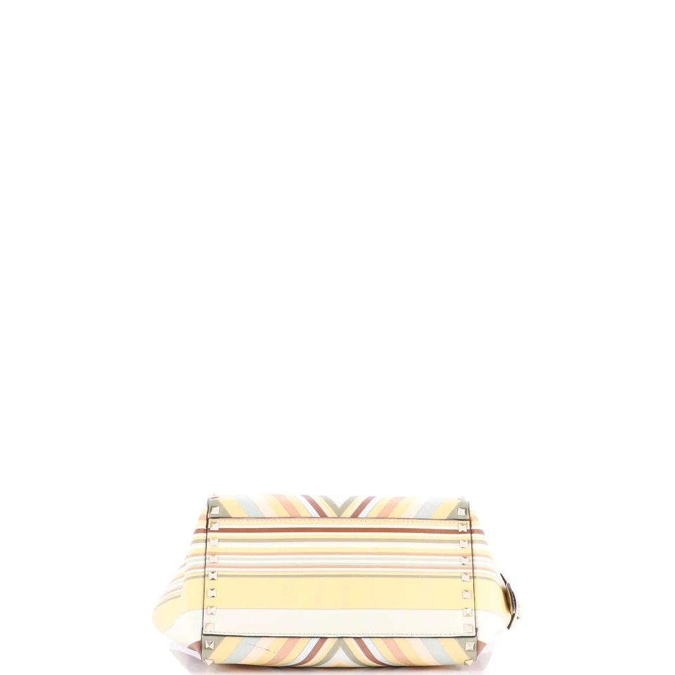 Bolso de Mano Rockstud 1975 Valentino Garavani Cuero Rayas Pequeño Foto 4 de 4