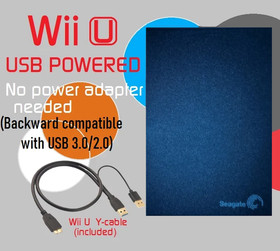 1TB or 500GB External Hard Drive for Nintendo Wii U Seagate Expansion Drive