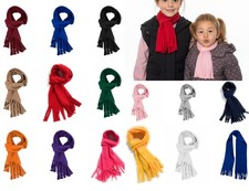 Warm Soft Fleece Kids Toddler's Scarf for Primary School Boys Girls - 14 Colours