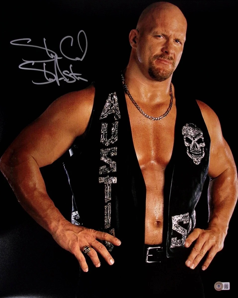 Stone Cold Steve Austin WWE Wrestling Original Autographed Photos