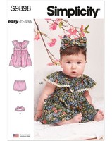 Schnittmuster Kleid, Hose, Haarband Simplicity S9898 A US XXS-L (Gr. XXS-L)