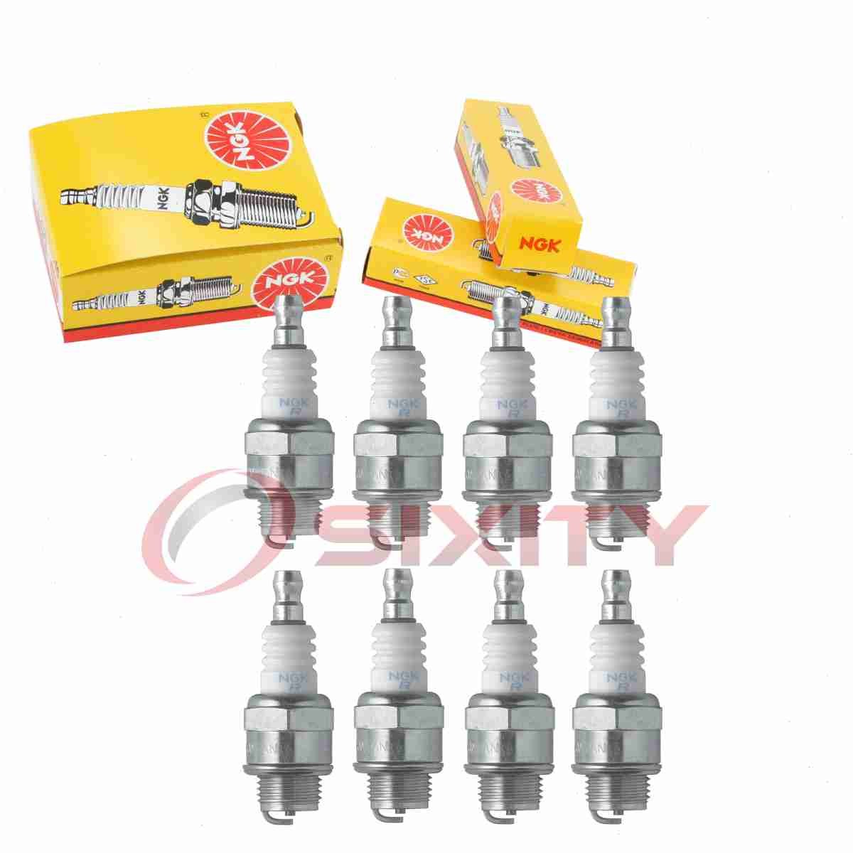 8 pc NGK 5728 BMR4A Standard Spark Plugs for XST258DP WSR9F WSR9E WS9EC jx