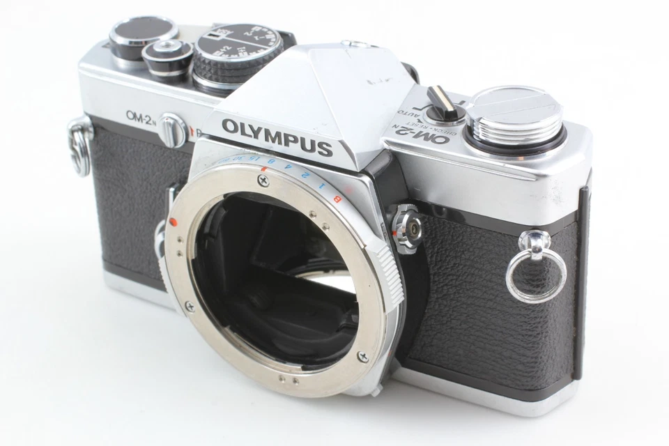 【N COMO NUEVO】Olympus OM-2N Silver SLR 35mm Cámara fotográfica Zuiko MC 50mm f/1.4 Lente JAPÓN Foto 3 de 4