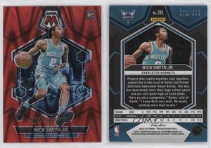 2023 Panini Mosaic Rookies Red Seismic Prizm /299 Nick Smith Jr #242 Rookie RC