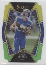 2021 Panini Select Premier Level Green & Yellow Prizm Die-Cut Jacob Harris 0h6t