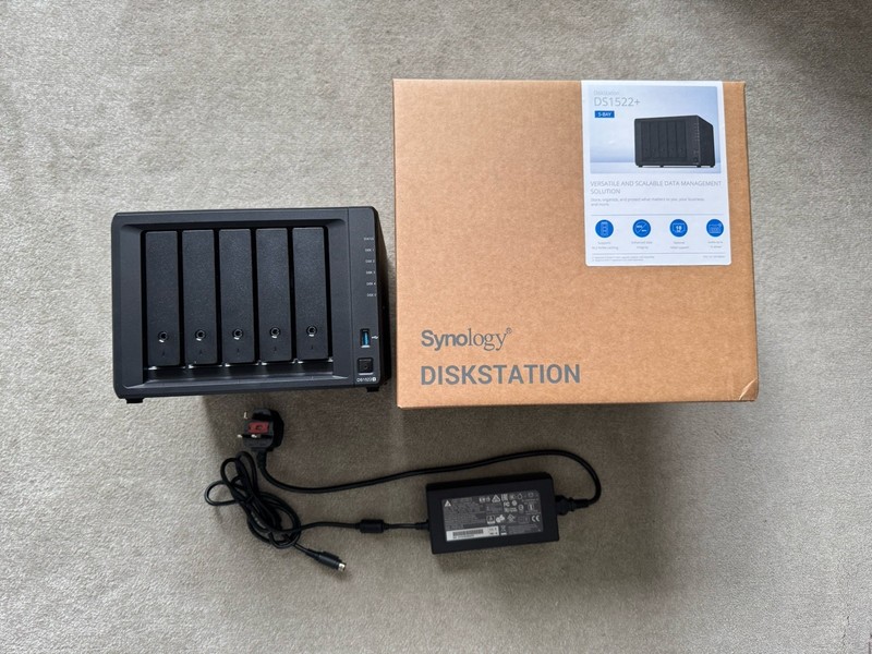 Synology DiskStation DS1522+ 5-Bay NAS 32GB RAM Boxed Excellent Condition
