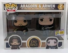 Funko Pop The Lord of the Rings 2 Pack - Aragorn & Arwen SDCC Exclusive Official