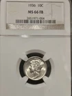 1936 Mecrury Dime MS66 FB Silver