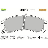 1X Bremsbelagsatz, Scheibenbremse Valeo 301517 Passend FüR Mitsubishi