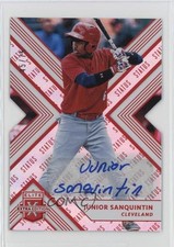 2018 Elite Extra Edition Status Red Die-Cut 45/75 Junior Sanquintin Auto 1ek2
