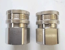 2 Dixon 6EF6-S-LS 303 SS Straight Through Coupler W/ Locking Sleeve 3/4