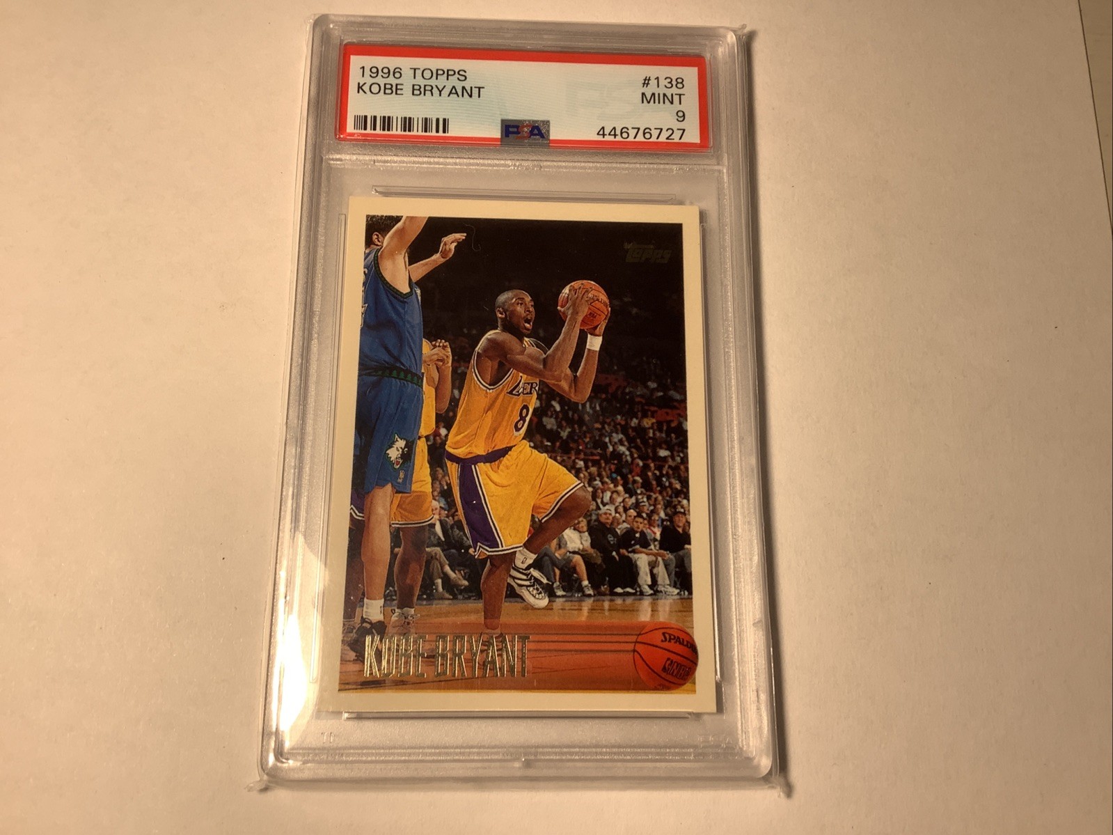 1996-97 Topps - Kobe Bryant #138 Rookie Los Angeles Lakers PSA 9 Mint