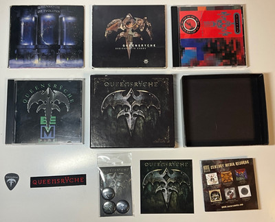Queensryche 4 CD Lot Dedicated To Chaos, Live Evolution, Empire, Live Crime