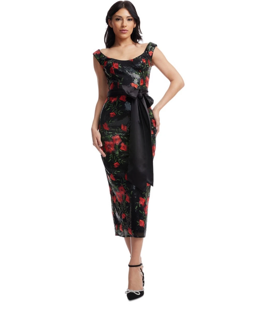 strapless open back dress Iris Gown XL / Rubious